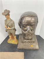 Vintage Robert e lee head statue, Morgan’s