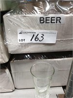 2 Boxes of 18 Beer Glasses