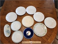 Assortment of Bowls.  Five Large White Corelle