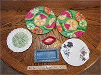 Assorted Plates And Platters