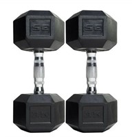 CAP Barbell Coated Hex Dumbbell Weights, Pair