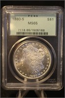 1880-S Certified Morgan Silver Dollar