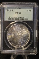 1882-S Certified Morgan Silver Dollar