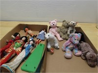 Beanie babies toy dolls w/tags, oriental dolls.
