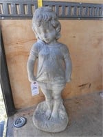 Concrete Girl Statue