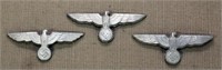 WW2 German Army 3 hat visor eagles