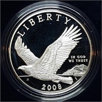 2008 Bald Eagle Proof Silver Dollar MIB