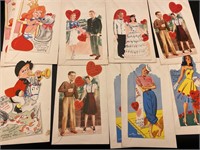 Lot of large 10.5” Vintage Valentines
