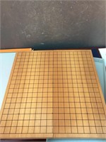 Asian Wooden Grid Board with Box