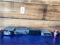 Four car radios  untested