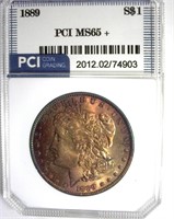 1889 Morgan MS65+ LISTS $475