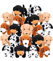 Sosation 20 Pcs Mini Plush Stuffed Puppy Bulk Dog