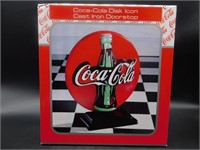 COCA-COLA DISK IRON CAST IRON DOORSTOP