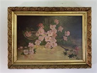 Antique Gold Gilt Framed Original Oil on Canvas