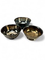 Silver plated serving bowl grouping