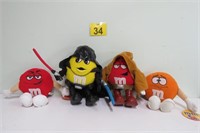 4 M&M Collector Plushes - 2 Star Wars