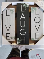 Live laugh love wall decor
