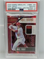 2020 Absolute Hall Bound Red /25 Mike Trout PSA 10