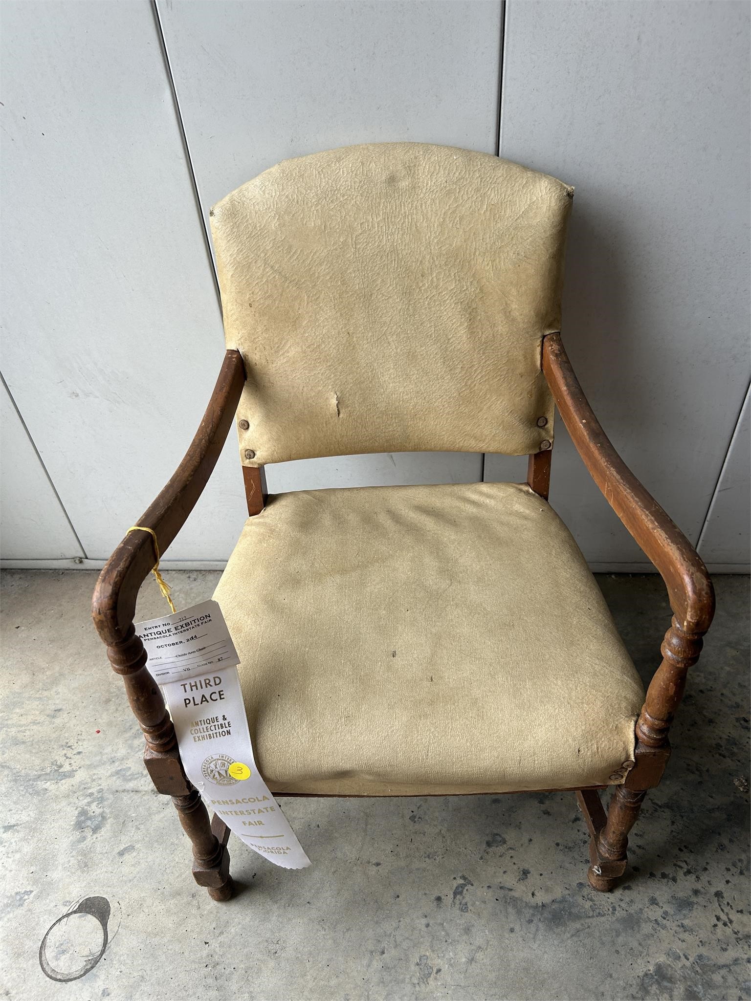 Antique Leather Child's Armchair - won 3rd place a