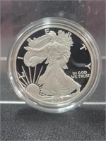 2007-W PROOF SILVER EAGLE W/BOX AND COA