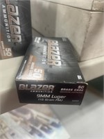 BOX CCI BLAZER 9MM LUGER AMMO