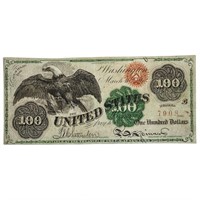 FR. 165 1862 $100 SPREAD EAGLELEGAL VF+ RARE