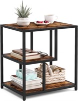 LINSY HOME End Table  3-Tier Narrow Side Table wit