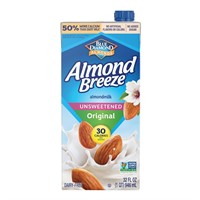 Almond Breeze Unsweetened 32 Oz  12 Pack
