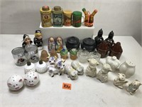 Various Salt and Pepper Shakers