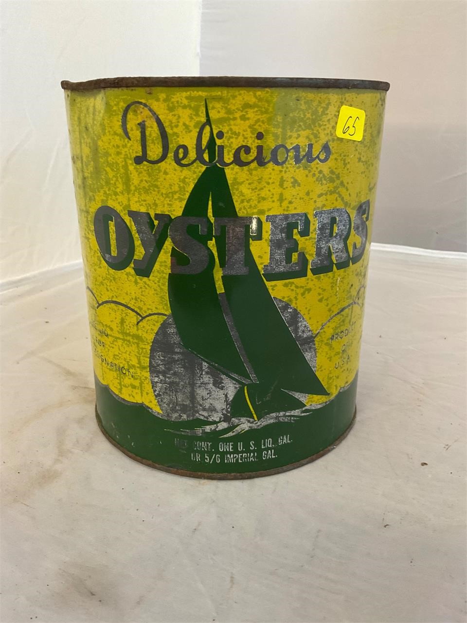 Adams Oyster Co Crittenden Va 576 Gallon Oyster