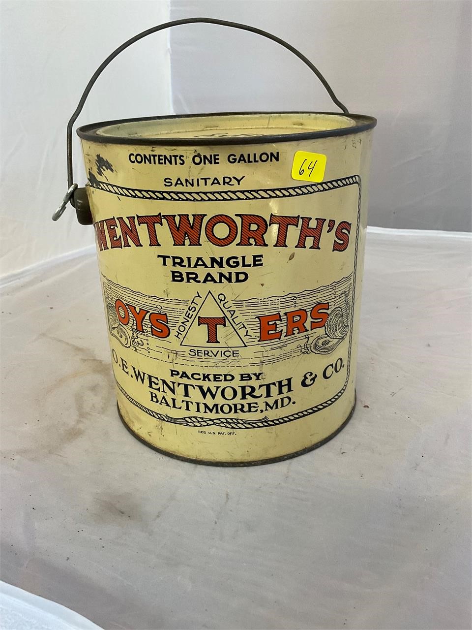 Wenworths Triangle Brand Gallon Bail Handle Bal Md