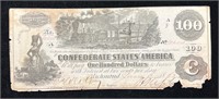 1862 $100 Confederate States of America Note