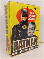Vintage Topps Batman Card Box With Sealed Packs S2