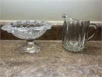 Glass Pitcher, Bowl, and More