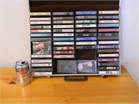 50 cassettes 4 tracks avec valise de rangement