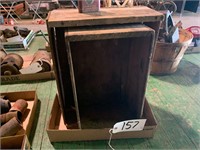 Wood Boxes, Tin