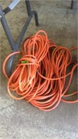 GROUP OF ORANGE EXTENSION CORDS