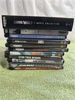 Stack of 4K ultra DVDs