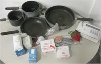 Miscellaneous Lot Of Alarms And Pans