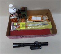 Scope, Gun Cleaning Supplies