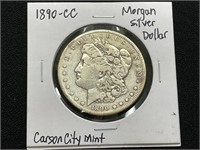 1890CC Morgan Dollar