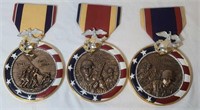 3 Bradford Exchange Medals of Valor Wall Decor