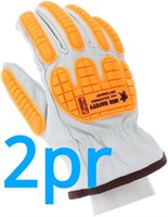 2pr 2XL Goatskin Gloves  Cut Resistant