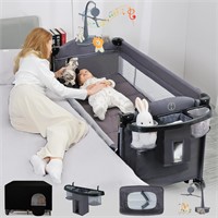 MEICHYUN 5 in 1 Baby Bassinet Bedside Sleeper,Pack