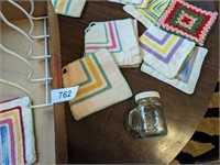 Vintage Handmade Pot Holders and Other