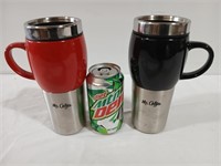 Two Mr. Coffee Insolated Mugs