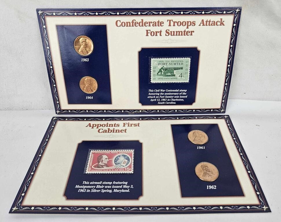 Pair Of Commemorative Penny Sets