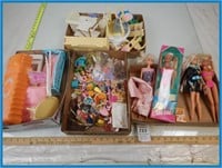 BARBIES AND BARBIE ACCESSORIES