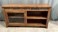 Nice Oak and tile console