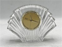 Vintage Mikasa crystal shell fan clock (Germany)